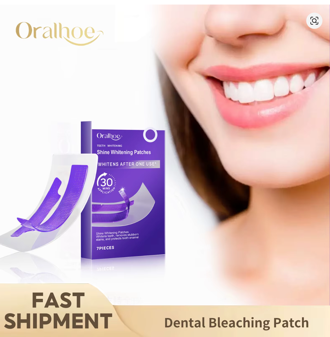Purple Teeth Whitening Strips